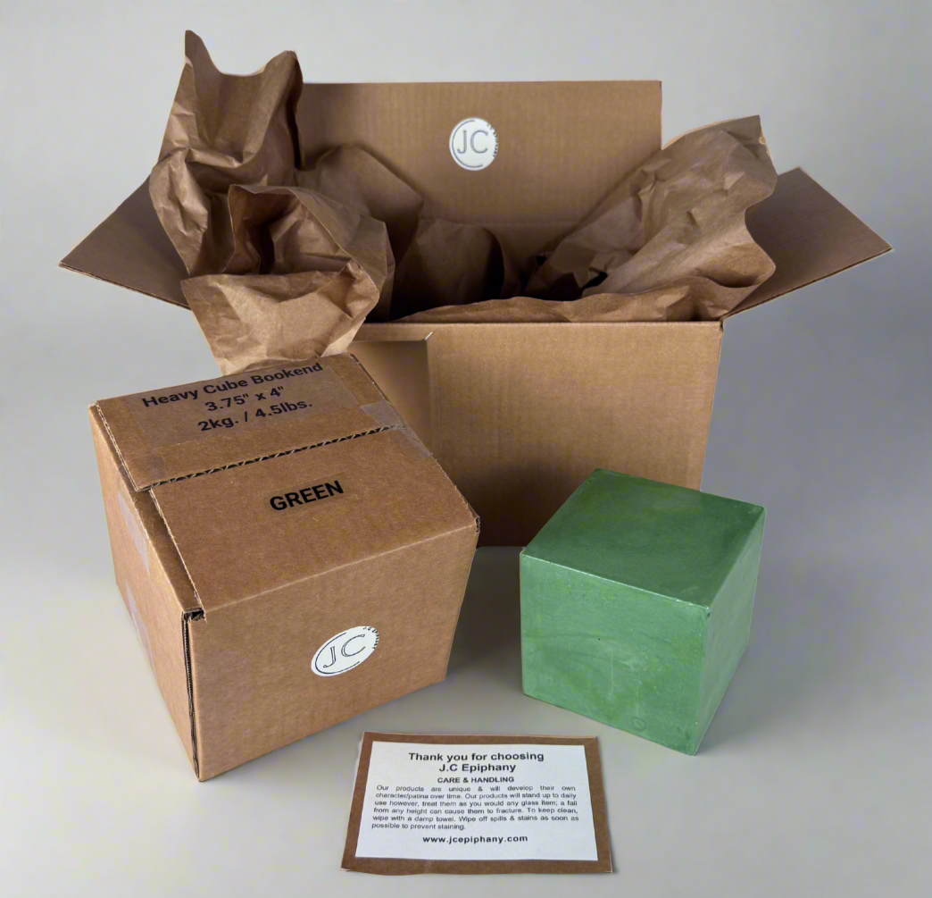 Heavy Concrete Bookend Packaging