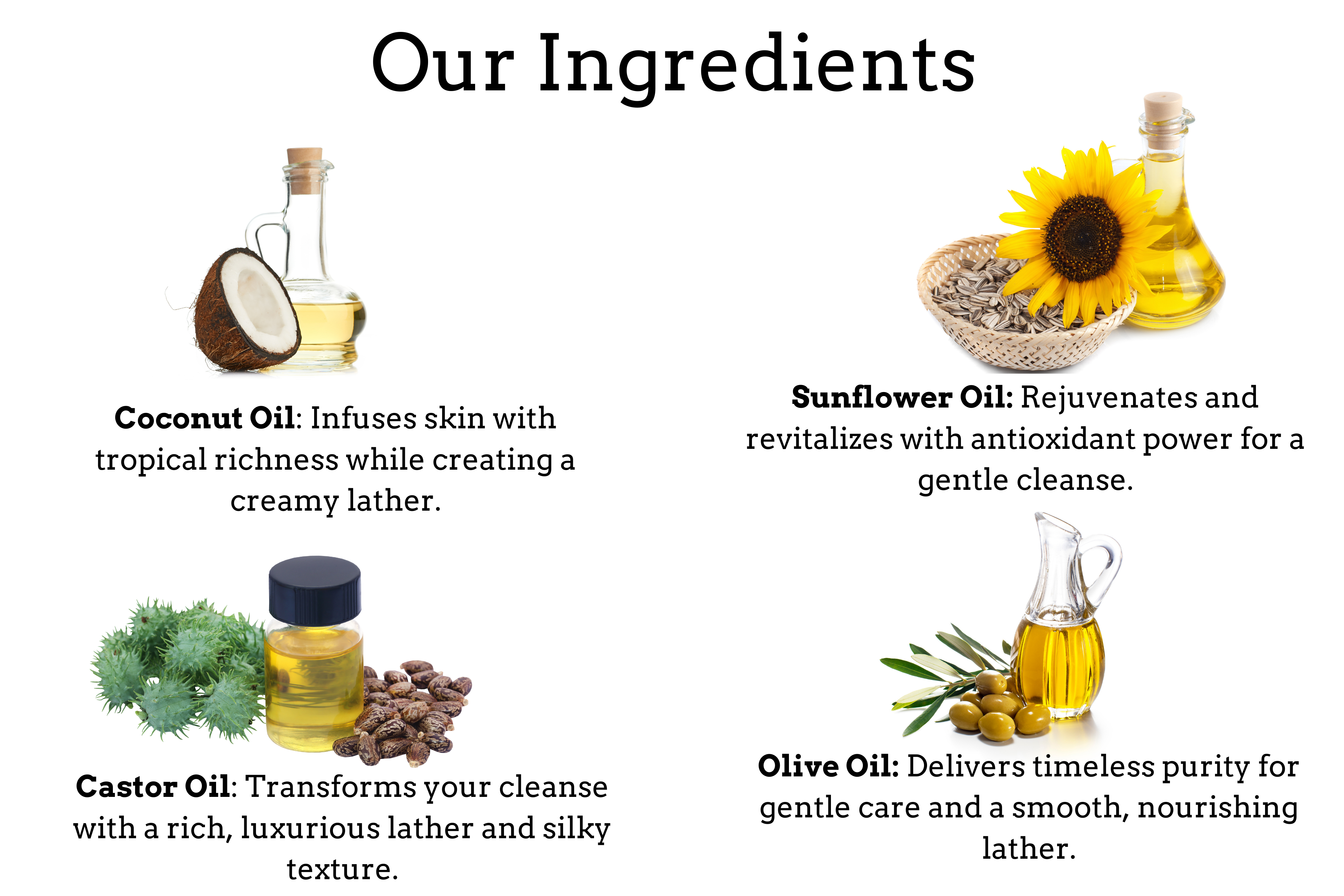 Castile Soap Oils
