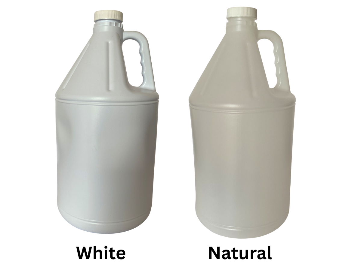 Gallon Bottles White and Natural