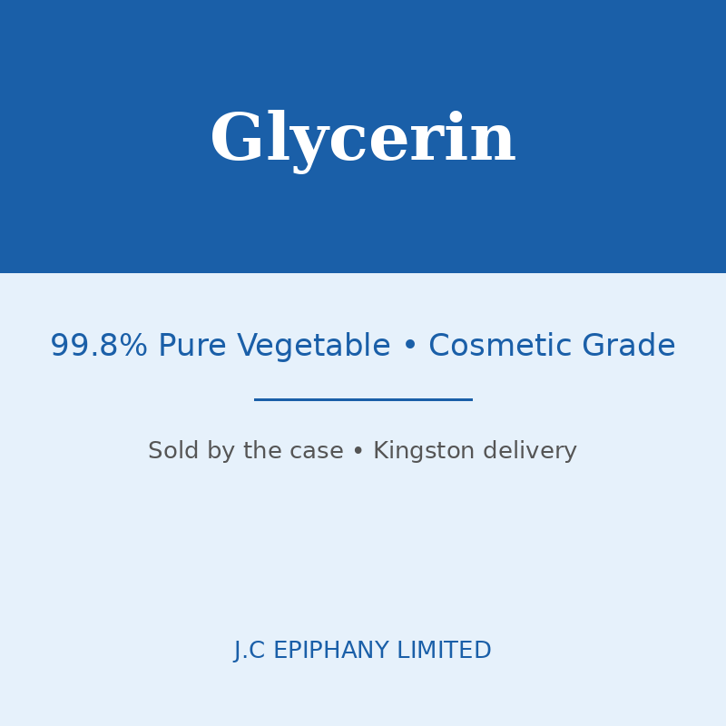 Glycerin 99.8% Pure Vegetable